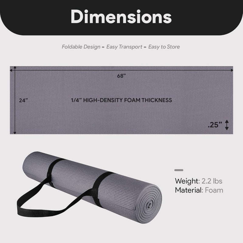 Load image into Gallery viewer, Yogamat schuim antislip 6 mm groen met draagriem - happygetfit.com
