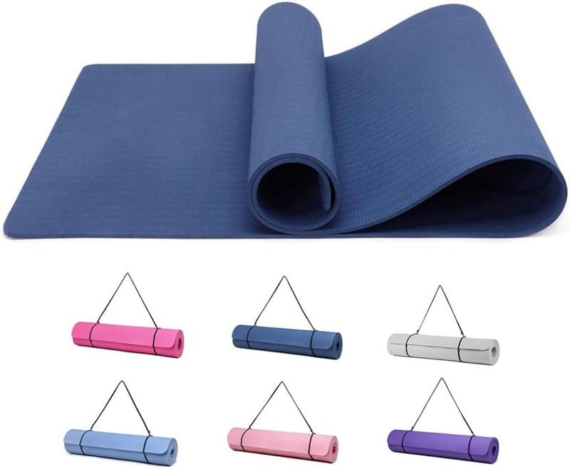 Chargez l'image dans la visionneuse de la galerie, Yogamat TPE antislip 6 mm met draagriem - happygetfit.com
