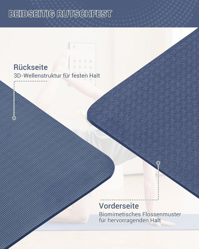 Chargez l'image dans la visionneuse de la galerie, Yogamat TPE antislip 6 mm met draagriem - happygetfit.com

