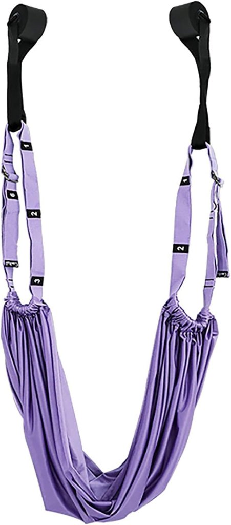 Yogariem, Beenstretcher, Stretchband, Yogariemen Van Polyester Katoen, Inversie Stretch, Oefenband Voor Yoga, Ballet, Pilates, Gymnastiek, Flexibiliteit, Training, Paars, 1 - happygetfit.com