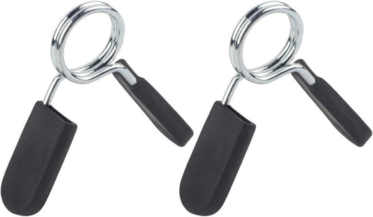 Yosoo Health Gear Halsbanden met veerclip, 2e halterhalterklem van 25 mm, halterklem, halterklemmen, 1 inch Olympische stang, snelsluiting, kraagklemmen voor gewichtheffen training - happygetfit.com