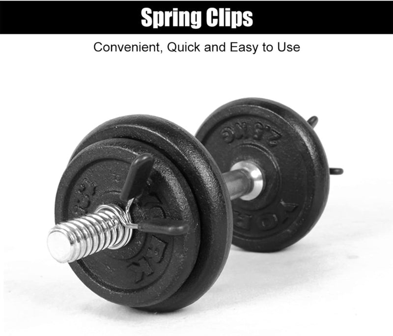 Laad afbeelding in Galerijviewer, Yosoo Health Gear Halsbanden met veerclip, 2e halterhalterklem van 25 mm, halterklem, halterklemmen, 1 inch Olympische stang, snelsluiting, kraagklemmen voor gewichtheffen training - happygetfit.com
