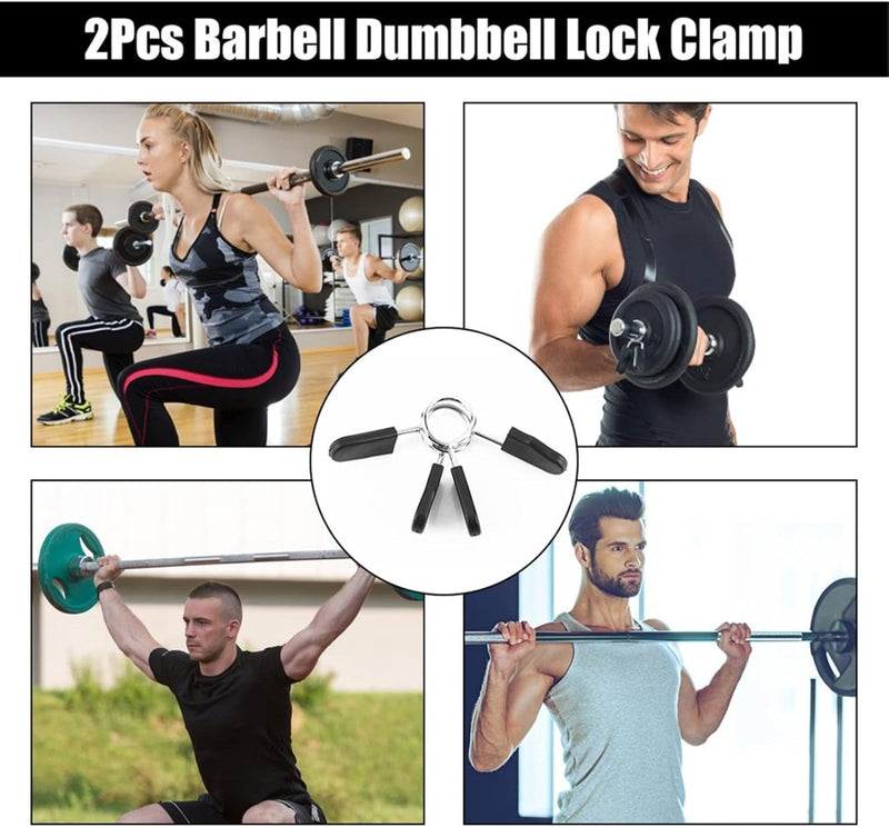 Laad afbeelding in Galerijviewer, Yosoo Health Gear Halsbanden met veerclip, 2e halterhalterklem van 25 mm, halterklem, halterklemmen, 1 inch Olympische stang, snelsluiting, kraagklemmen voor gewichtheffen training - happygetfit.com
