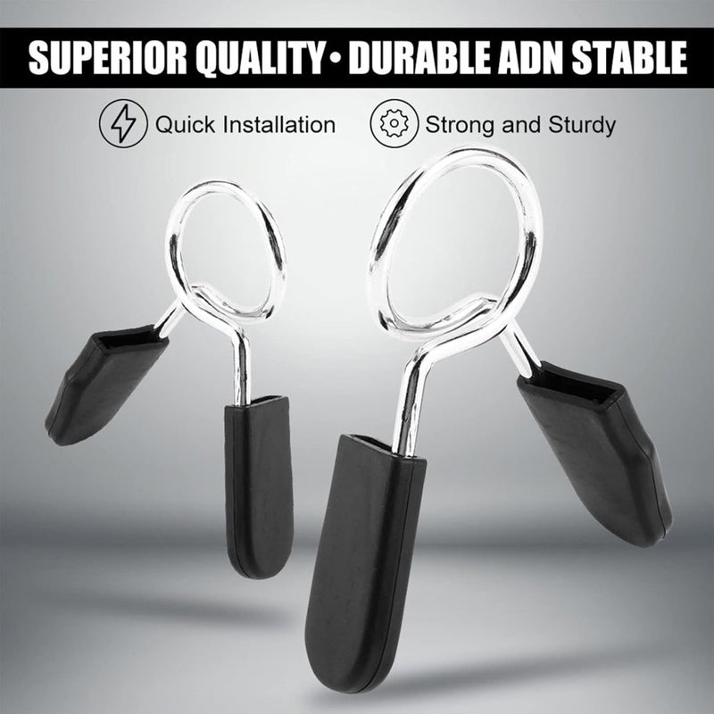 Laad afbeelding in Galerijviewer, Yosoo Health Gear Halsbanden met veerclip, 2e halterhalterklem van 25 mm, halterklem, halterklemmen, 1 inch Olympische stang, snelsluiting, kraagklemmen voor gewichtheffen training - happygetfit.com
