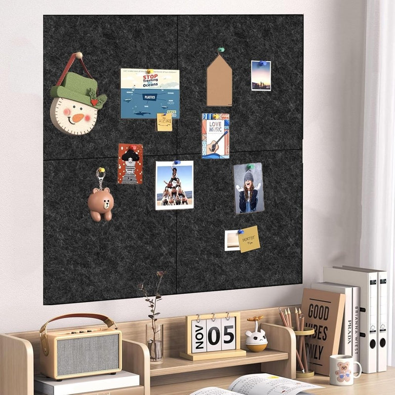 Charger l’image dans la visionneuse de galerie, Zelfklevende dartbord achterwand 60 x 60 cm van 12 mm dik vilt met 4 beschermplaten – dartwandisolatie – dartschild - happygetfit.com
