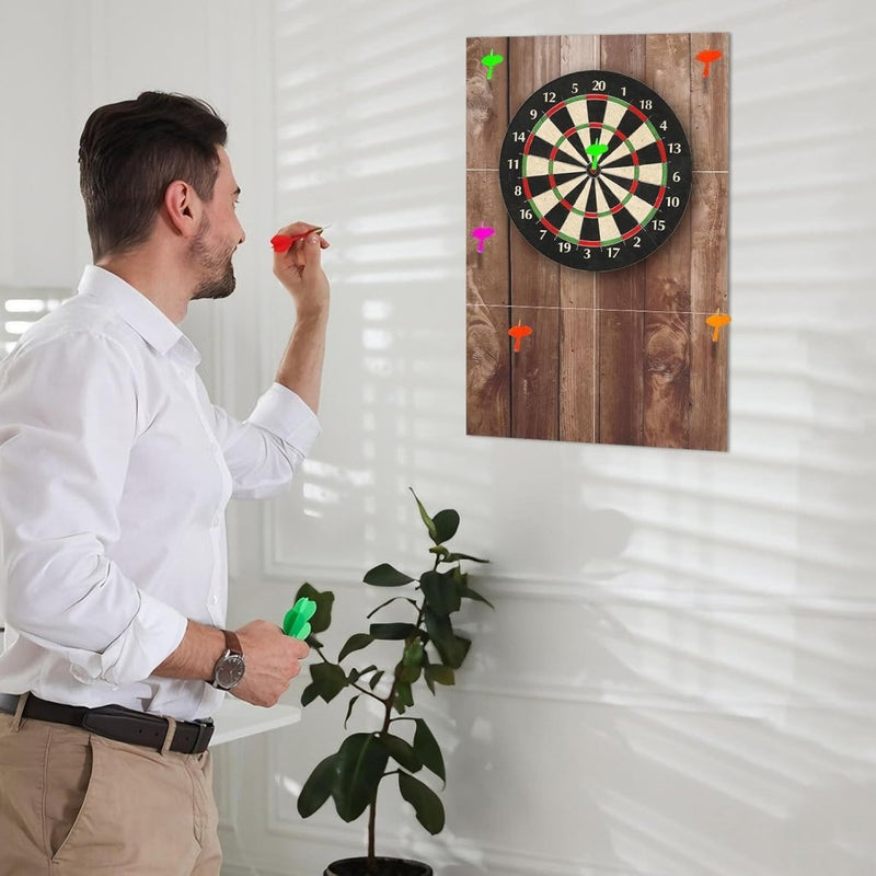 Bild im Galerie-Viewer laden, Zelfklevende dartbord beschermmat 4-delig 60 x 60 cm van 12 mm dik vilt – dartwandisolatie – muurafscherming - happygetfit.com
