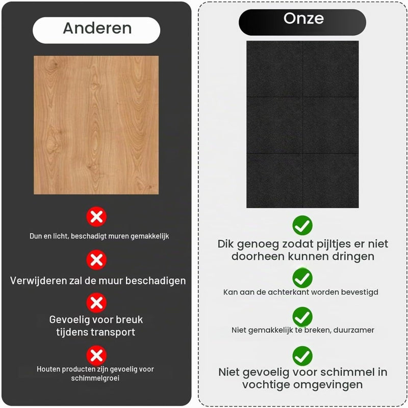 Bild im Galerie-Viewer laden, Zelfklevende dartbord beschermmat 4-delig 60 x 60 cm van 12 mm dik vilt – dartwandisolatie – muurafscherming - happygetfit.com
