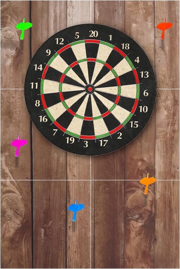 Bild im Galerie-Viewer laden, Zelfklevende dartbord beschermmat 4-delig 60 x 60 cm van 12 mm dik vilt – dartwandisolatie – muurafscherming - happygetfit.com
