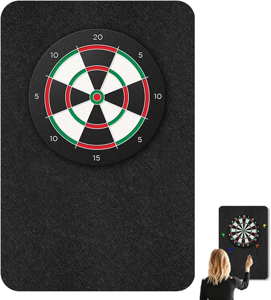 Zelfklevende dartbord beschermplaten 6 stuks van geluiddempend vilt – dartachterwand – dartwandpanelen - happygetfit.com