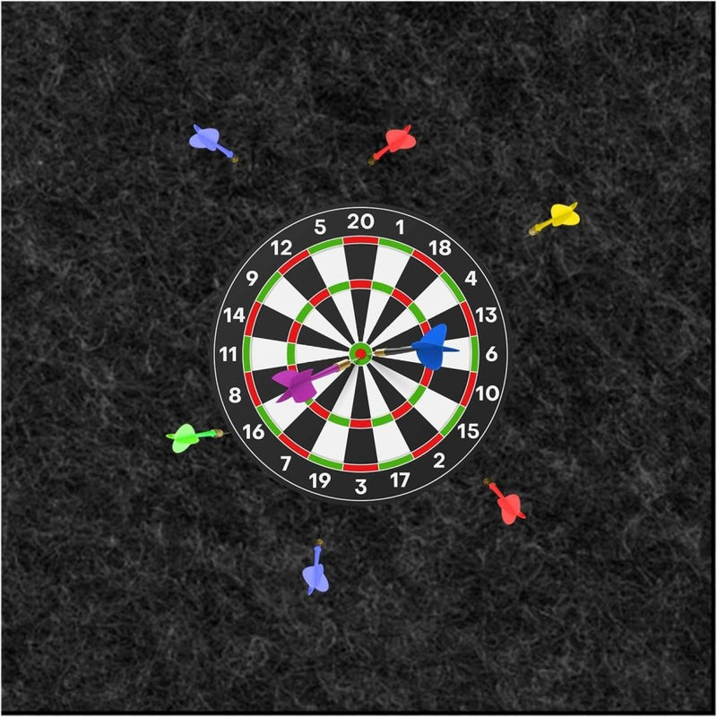 Bild im Galerie-Viewer laden, Zelfklevende dartbord muurbescherming 60 x 60 cm van 12 mm dik vilt – dartbeschermmat – wandbescherming - happygetfit.com
