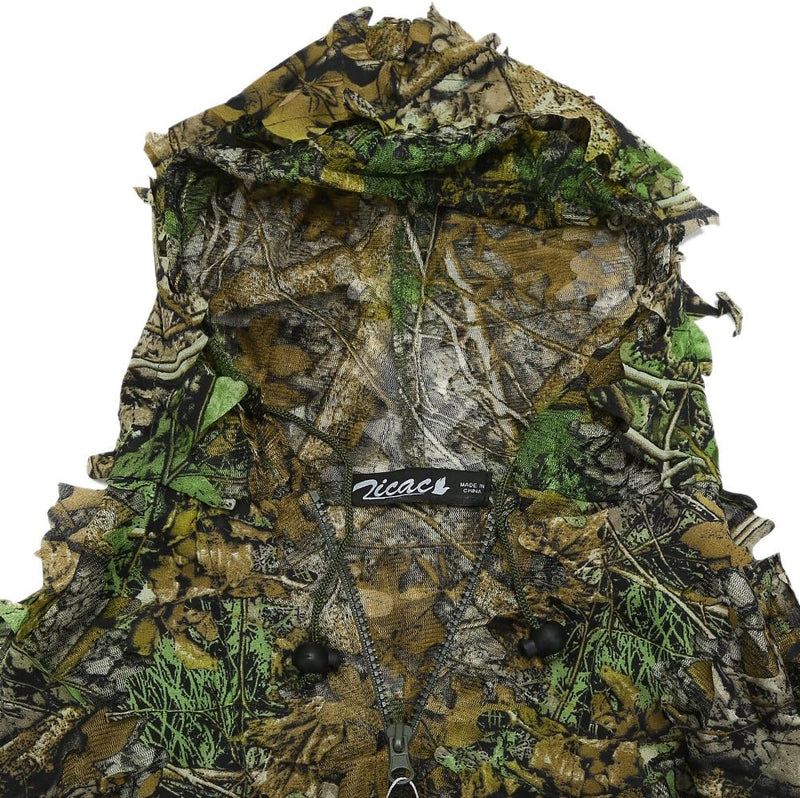Laad afbeelding in Galerijviewer, Zicac 3D camouflage kostuum Ghillie jungle ghillie camouflage kostuum Woodland jachtkleding party verduistering - happygetfit.com

