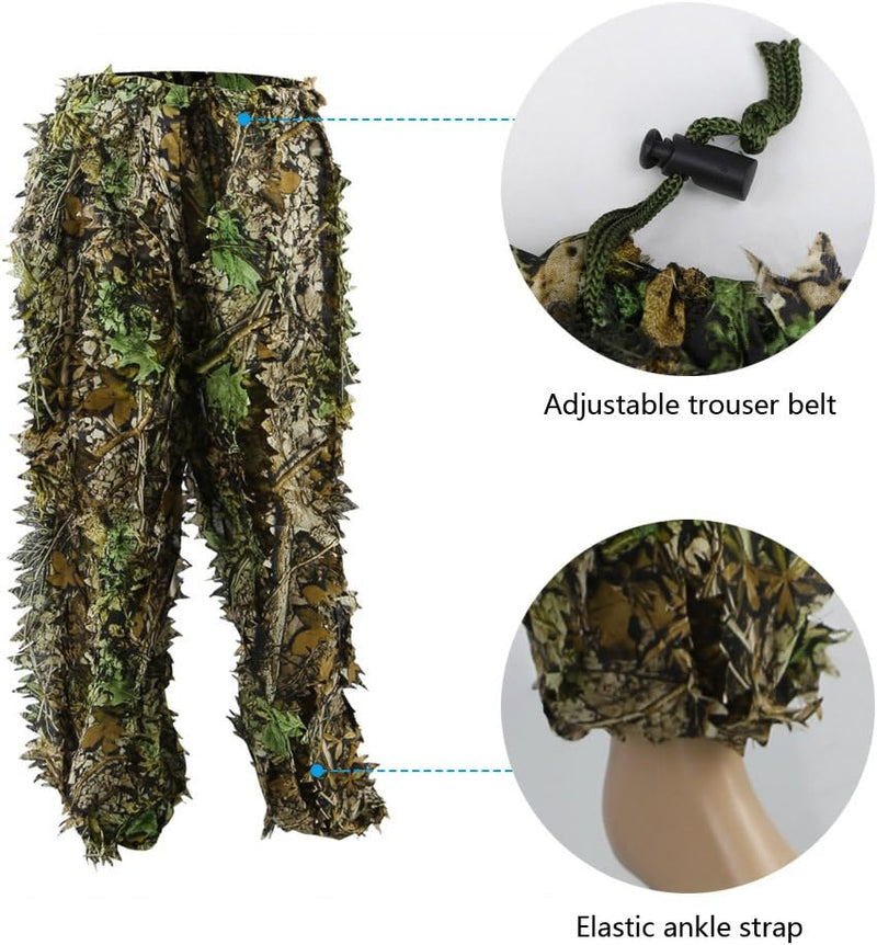 Laad afbeelding in Galerijviewer, Zicac 3D camouflage kostuum Ghillie jungle ghillie camouflage kostuum Woodland jachtkleding party verduistering - happygetfit.com
