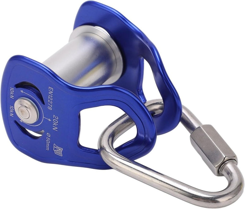 Bild im Galerie-Viewer laden, Zipline katrol van aluminiumlegering met 20 kN draagsterkte voor slackline en buitentraining – kabelkatrol – hindernisbaan - happygetfit.com
