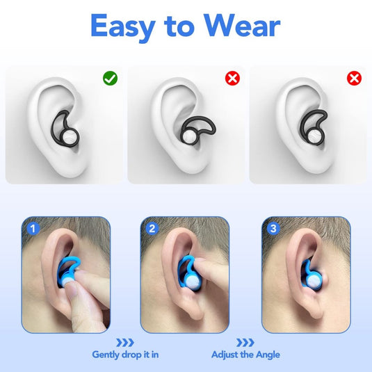 Zwem oordopjes voor volwassenen en kinderen vanaf 10 jaar – waterdichte oordopjes – zwemoordoppen - happygetfit.com