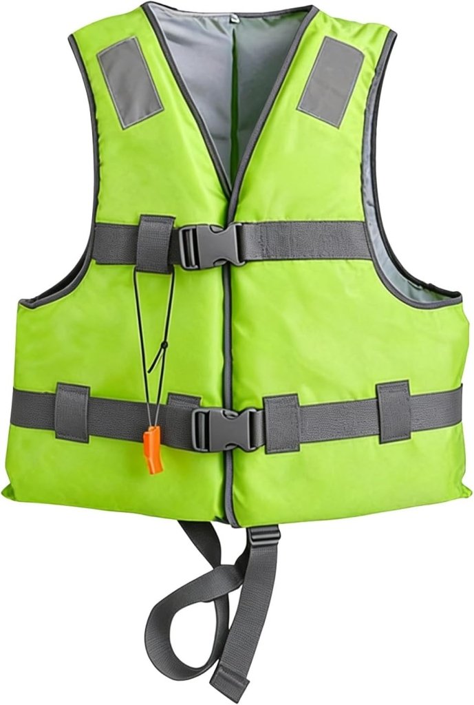 Laad afbeelding in Galerijviewer, Zwemvest voor volwassenen met verstelbare riemen en drijfondersteuning – drijfvest – watersport vest - happygetfit.com
