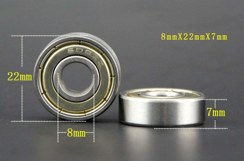 Laad afbeelding in Galerijviewer, Gebruik onze hoogwaardige skateboardlagers (8 mm x 22 mm x 7 mm) om je skateboardprestaties te optimaliseren en soepele prestaties te garanderen. Perfect voor skateboards, geleverd in verpakkingen van 30 stuks.
