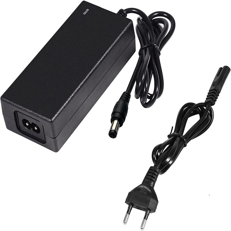 Load image into Gallery viewer, Laad je elektrische scooter snel en efficiënt op met onze 36V netadapter. Het heeft een vast snoer en losse kabel met twee ronde pinnen voor een veilige laadervaring en supersnel opladen.

