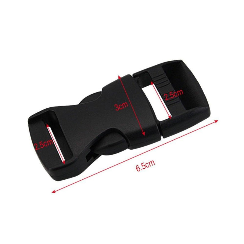 Laad afbeelding in Galerijviewer, Ontdek de veelzijdigheid van deze eenvoudige, stevige en stijlvolle zwarte ABS-kunststof gesp met verbindingsstukken voor een nylon band. Hij is 6,5 cm lang, 3 cm in de middelste breedte en 2,5 cm aan de uiteinden, waardoor hij perfect is voor een steekgesp rugzakband.

