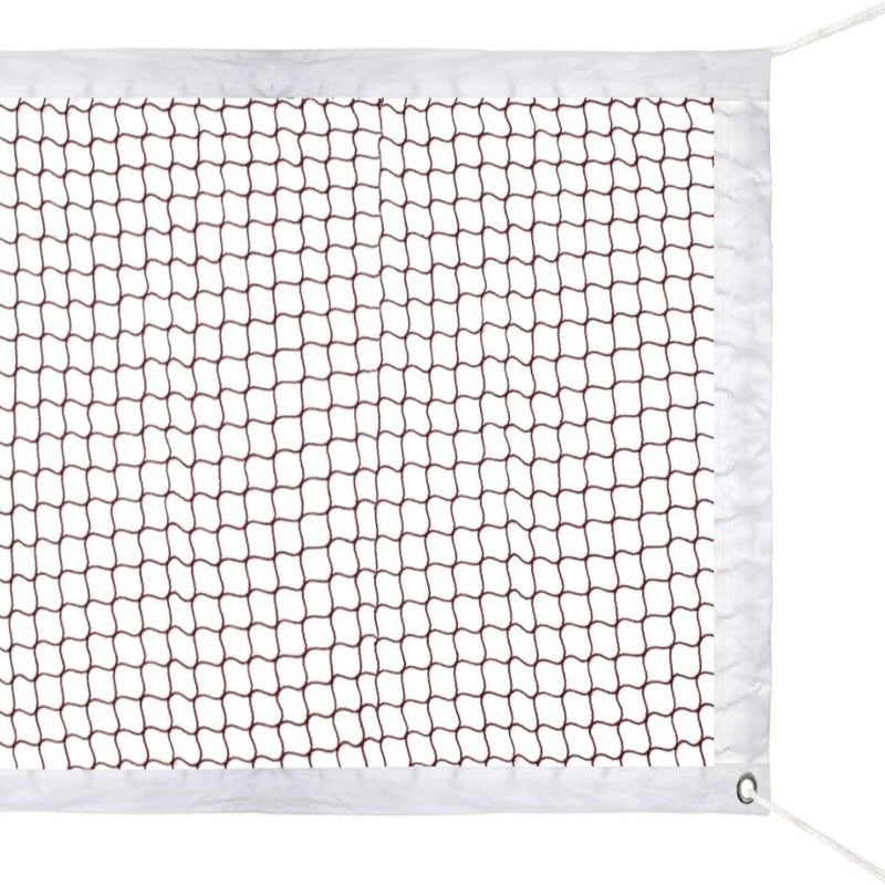 Load image into Gallery viewer, Het veelzijdige badmintonnet, &quot;Verbeter je badmintonspel&quot;, heeft een witte rand en rood gaas, gemaakt van hoogwaardig materiaal voor ultiem spel en prestaties.
