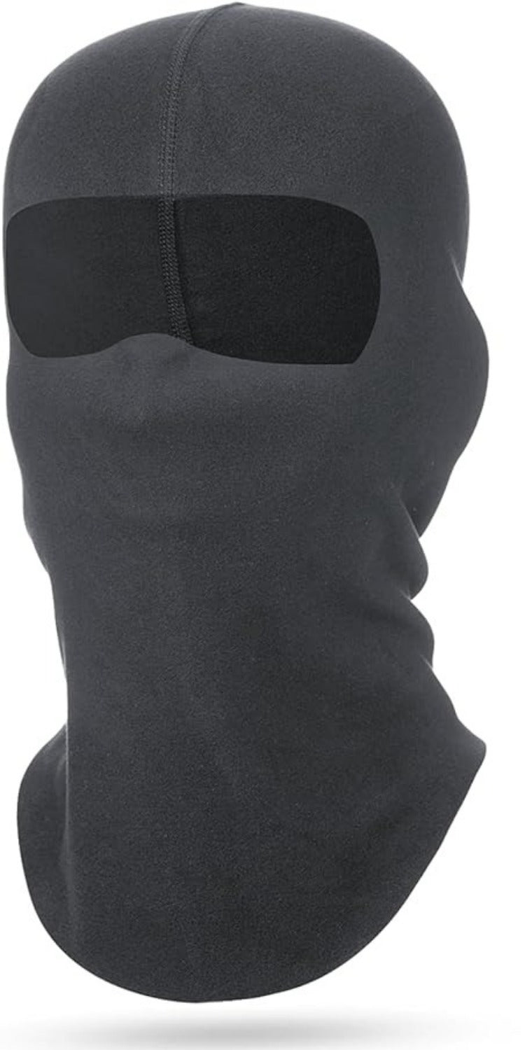 Laad afbeelding in Galerijviewer, Blijf warm en comfortabel met deze donkergrijze bivakmuts. Met een naadloos ontwerp is het ideale outdooraccessoire winddicht en biedt maximale bescherming voor het hele hoofd, namens de ogen.
