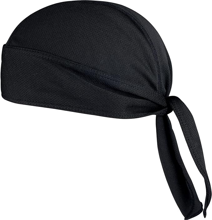 Laad afbeelding in Galerijviewer, De &quot;De ultieme bandana cap voor elke sportieveling&quot; wordt getoond tegen een ongerepte witte achtergrond en is gemaakt van ademend materiaal voor optimaal comfort.
