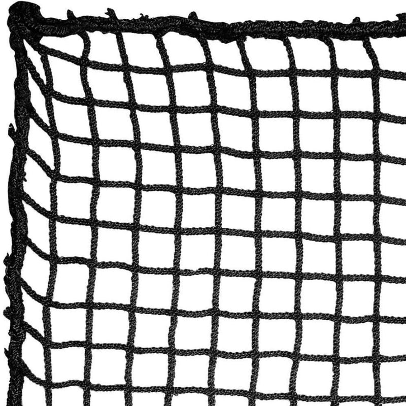 Load image into Gallery viewer, Een zwart golfnet met een duurzaam vierkant gaaspatroon tegen een witte achtergrond.
