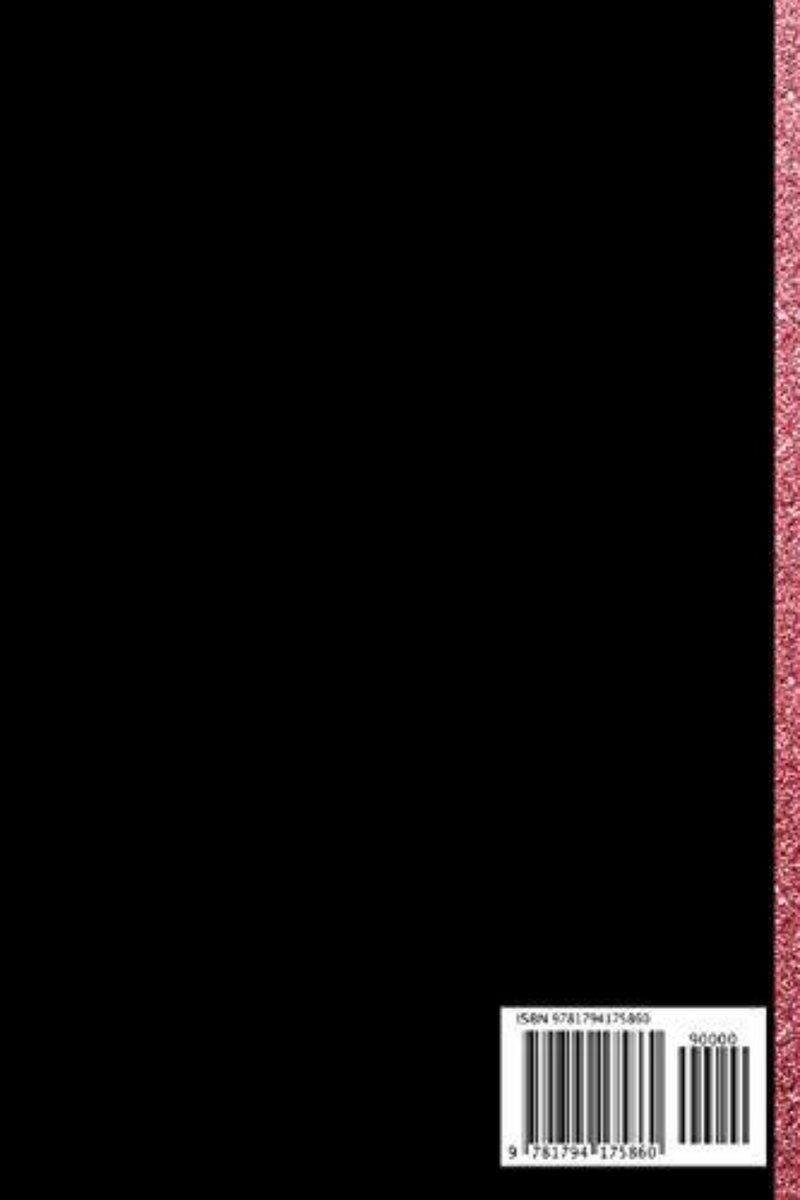 Load image into Gallery viewer, Het levendige Healthy Habits Journal, met zijn leuke roze kettlebell-coverontwerp, heeft een zwarte achtergrond met een glinsterende roze rand aan de rechterkant. Een witte barcode en ISBN staan in de rechteronderhoek, die uw eerste stap markeren om uw waterinname, stappen en slaap bij te houden voor een gezondere levensstijl.
