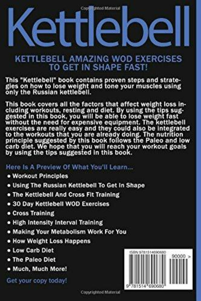 Laad afbeelding in Galerijviewer, Ontgrendel fitness met &quot;Kettlebell&quot; van Chris Smith: 30-daagse Kettlebell WOD-oefeningen! Transformeer met Russische kettlebell- en crosstraining-workouts, verken dieetplannen en CrossFit-principes voor topprestaties en vitaliteit. Perfect voor gewichtsverlies en fitnesstransformatie.
