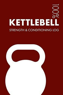 Rode cover met een witte kettlebell-illustratie. Tekst luidt: 