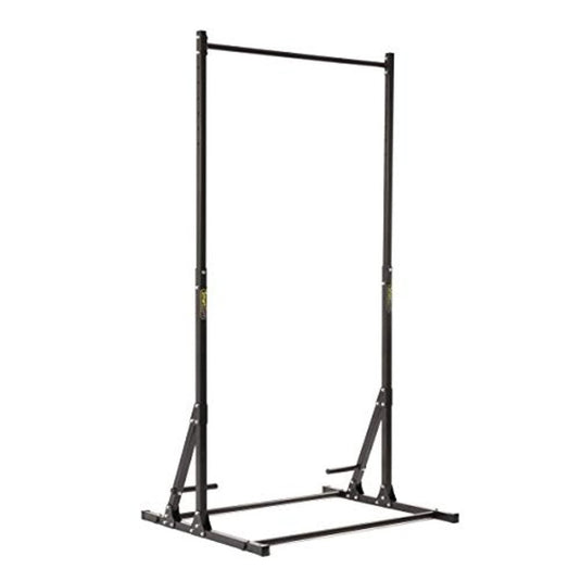 Het Pull up en dip station - De ultieme krachttraining voor thuis is een draagbare stalen gymnastiek-kipstang met verstelbare hoogte, een stevige basis en een horizontale stang aan de bovenkant - ideaal voor complete krachttrainingssessies thuis of onderweg.