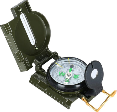 De Marskompas, het onmisbare hulpmiddel voor avontuurlijke wandelaars, heeft een militair ontwerp met een opvouwbare hoes, liniaalmarkeringen en vizierdraad. Het is lichtgewicht en heeft een duidelijk kompas met hoofdrichtingen en een nauwkeurige kompasnaald voor optimale navigatie.