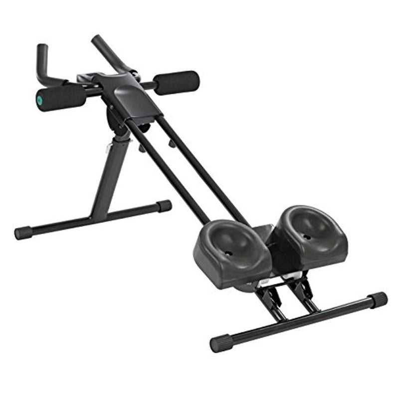Load image into Gallery viewer, Het product &quot;Professioneel trainingsapparaat: de ultieme oplossing voor thuisfitness&quot; is een zwarte machine met gevoerde stangen, beensteun en een zitje. Het is ontworpen voor totale lichaamstraining met verstelbare moeilijkheidsgraden en wordt weergegeven op een witte achtergrond.
