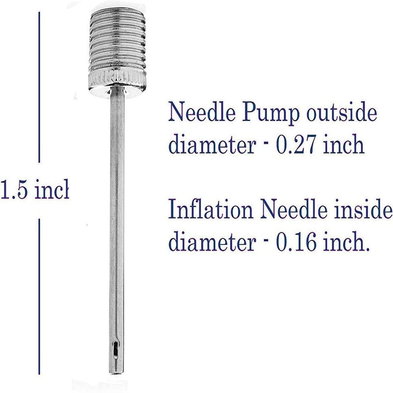 Laad afbeelding in Galerijviewer, Deze duurzame opblaasnaald, ideaal voor al uw ballenpompnaalden, heeft een buitendiameter van 0,27 inch, een binnendiameter van 0,16 inch en een totale lengte van 1,5 inch - perfect als &quot;Roestvrijstalen ballenpompen naaldpompen: de perfecte manier om je ballen op te pompen&quot;.
