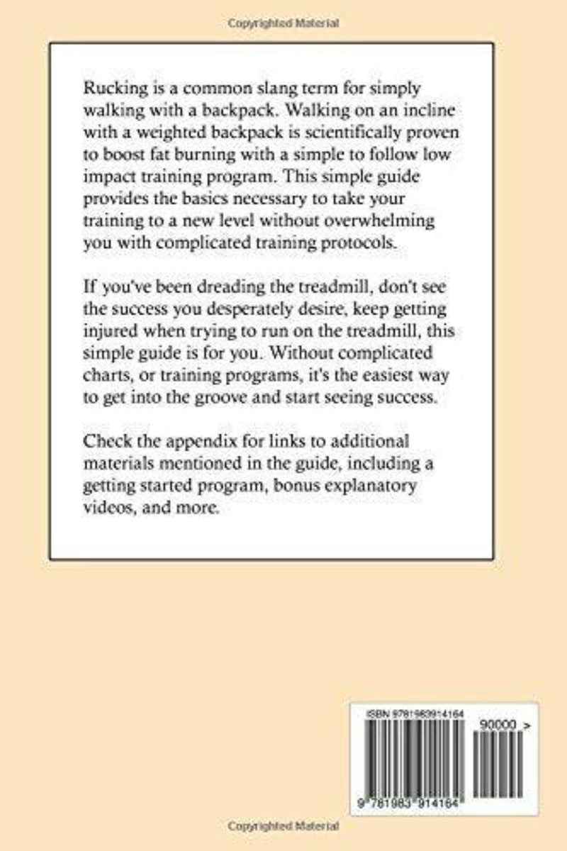 Load image into Gallery viewer, Ontdek rucking met de &quot;Rucking Simple Treadmill Training Guide: Weighted Backpack Training for Fat Loss and Fitness.&quot; Deze gids is ideaal voor loopbandliefhebbers die op zoek zijn naar training met een lage impact. Hij beschrijft eenvoudige stappen, voordelen en bevat materialen zoals een startersprogramma en video&#39;s voor effectief vetverlies.
