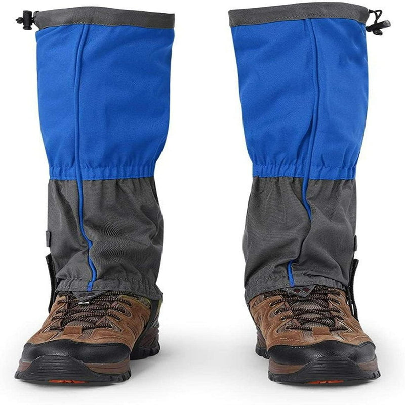Laad afbeelding in Galerijviewer, Ervaar ultiem comfort en bescherming met onze Ontdek wandelschoenen, met blauwe en grijze gaiters die speciaal zijn ontworpen voor buiten en ruw terrein. Ze zijn winddicht en waterdicht, zodat u beschermd bent in alle weersomstandigheden. Ontworpen voor volwassen avonturiers.
