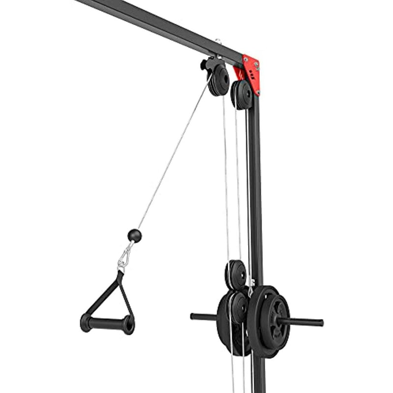 Load image into Gallery viewer, De &quot;Sport je lichaam tot perfectie&quot; kabelcrossovermachine, voorzien van een katrolsysteem op een metalen frame met handvatten en zijhalterschijven, biedt Europese topkwaliteit voor diverse trainingsmogelijkheden en is daarmee de perfecte oplossing voor jouw ultieme training.
