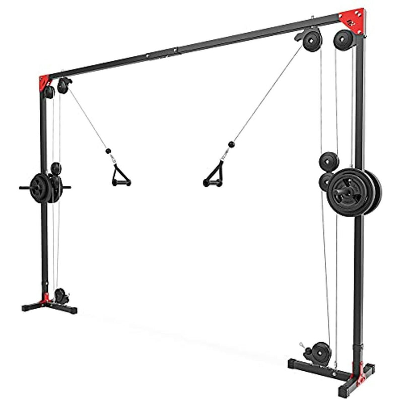 Load image into Gallery viewer, Ervaar de ultieme krachttraining met de hoogwaardige Sport Cable Crossover Machine, met meerdere gewichten en veelzijdige katrolhandgrepen voor eindeloze trainingsmogelijkheden.
