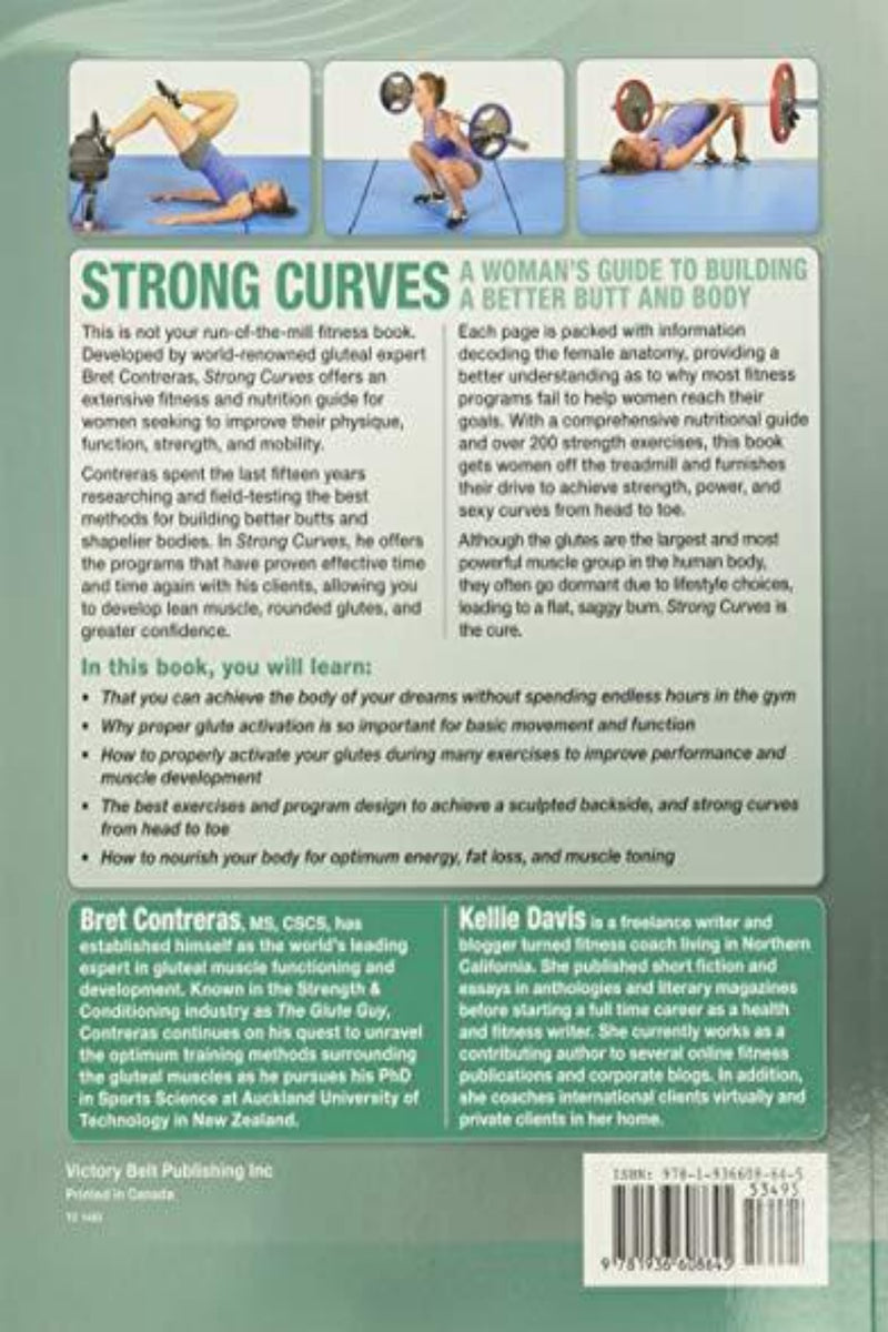 Laad afbeelding in Galerijviewer, Achterkant van &quot;Strong Curves: A Woman&#39;s Guide To Building A Better Butt And Body&quot;: Ontdek work-outroutines die ideaal zijn voor het verbeteren van uw bilspieren en algehele conditie. Geschreven door vooraanstaande experts, onthult dit boek de voordelen van gerenommeerde programma&#39;s. Transformeer uzelf met Strong Curves!.
