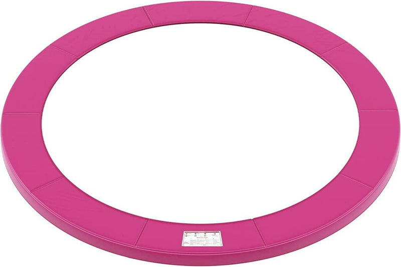 Laad afbeelding in Galerijviewer, De &quot;Breng je trampoline tot leven met onze trampoline rand verdien!&quot; is een ronde roze pad ontworpen om veren en frame te bedekken voor de veiligheid. Het is gemaakt van duurzame materialen, is UV-bestendig en waterdicht voor langdurige bescherming en voorzien van een klein label.
