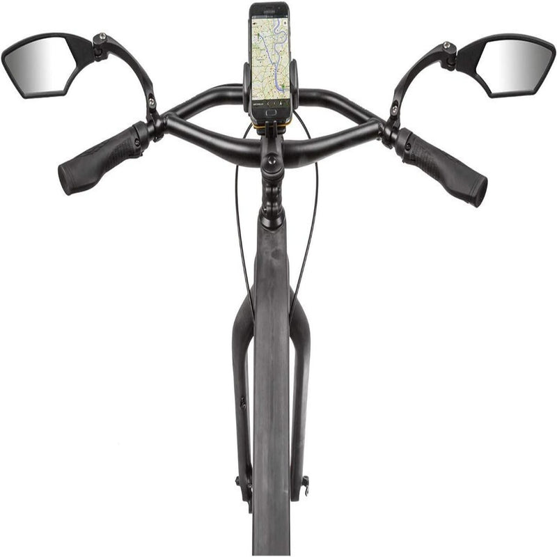 Load image into Gallery viewer, Deze onmisbare fietsaccessoire, de Verstelbare fietsspiegel set, zorgt voor gemak en veiligheid met een smartphonehouder die tijdens elke fietstocht een kaart weergeeft.
