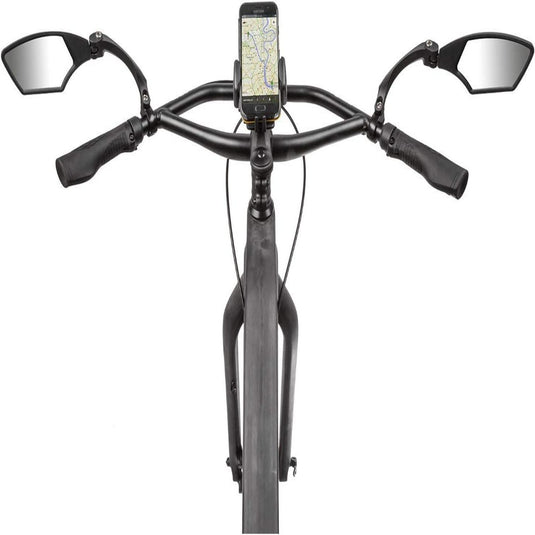 Deze onmisbare fietsaccessoire, de Verstelbare fietsspiegel set, zorgt voor gemak en veiligheid met een smartphonehouder die tijdens elke fietstocht een kaart weergeeft.