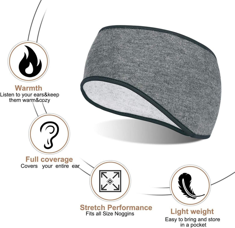 Load image into Gallery viewer, De Warme en comfortabele wintersporthoofdband belooft warmte, volledige dekking, rekbaarheid en lichtgewicht comfort. Gemaakt van zachte fleece voor ultieme zachtheid, past in alle maten, is zacht om de oren warm te houden en is draagbaar voor eenvoudig dragen in koud weer.
